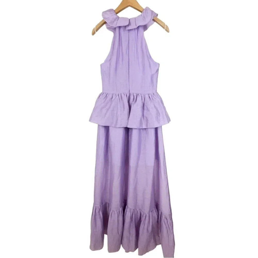 NWT Elliatt Purity Peplum Maxi Dress - Picture 4 of 9